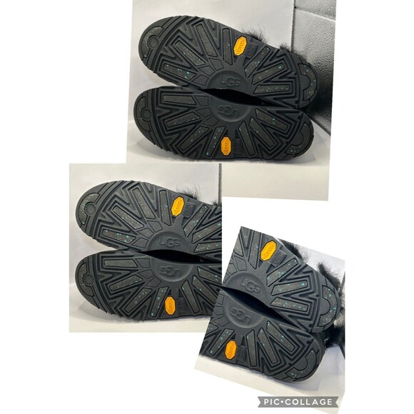 UGG Fluff Punk Women’s Boots Black Size 6 Platform Sheepskin Lined STORE MODEL - Picture 16 of 16